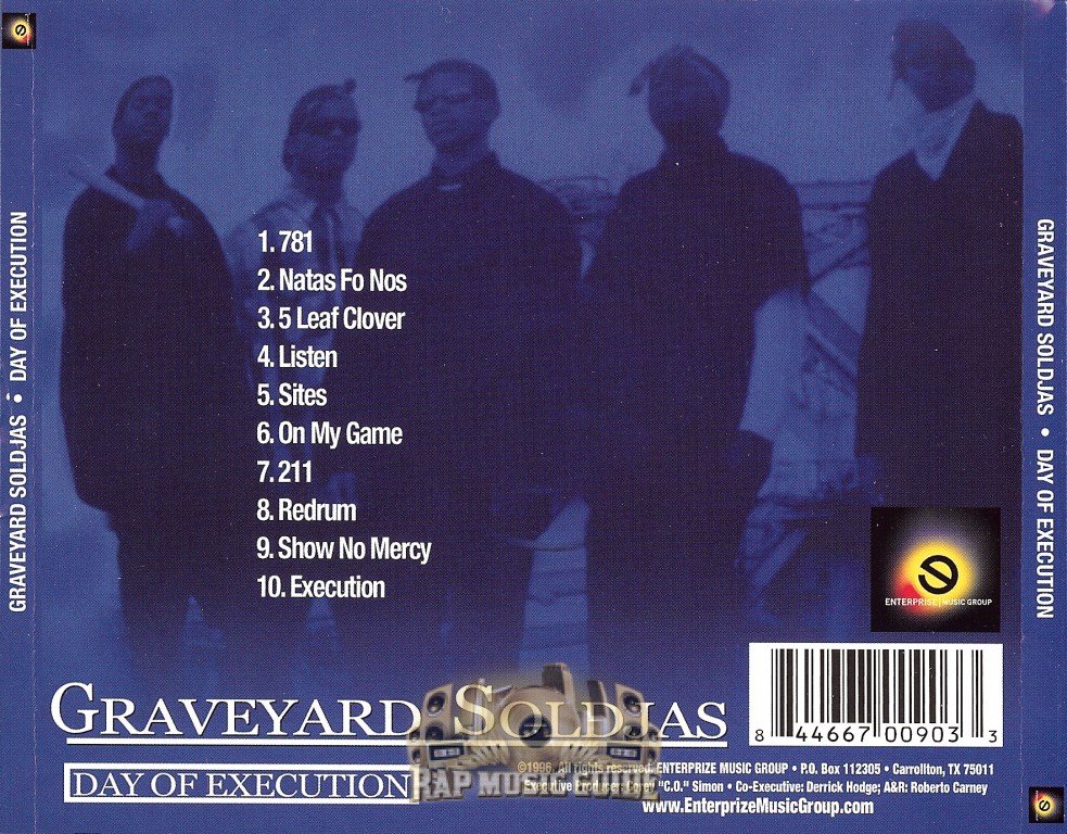 Graveyard Soldjas - Day Of Execution: Re-Release. CD | Rap